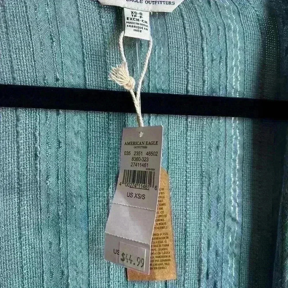 NWT American Eagle Outfitters kimono open front cardigan midi length size xxs - Picture 4 of 4